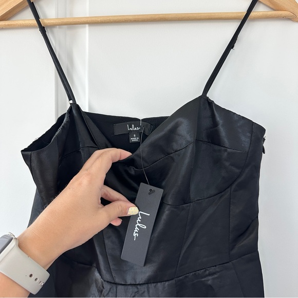 NWT Lulus Something to Celebrate Satin A-Line Midi Dress - Picture 10 of 11